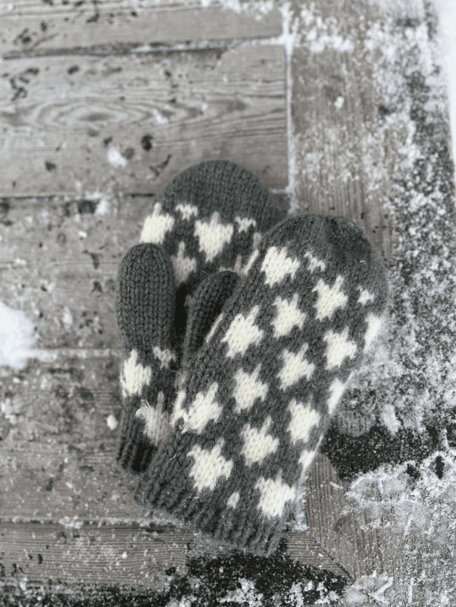 Christmas Tree Mittens – gefilzte Kinderfäustlinge